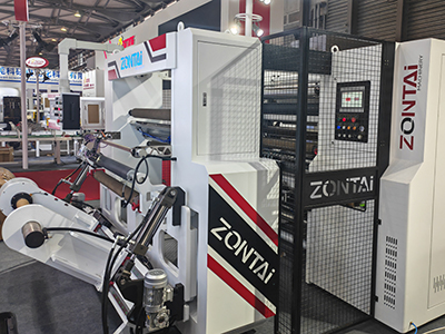 Vista lateral de la máquina