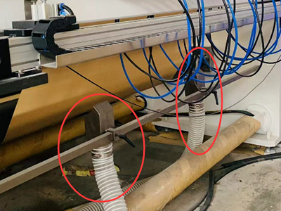 Unidad de recorte con soplador de aspiración